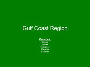 Gulf Coast Region