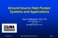 Ground Source Heat Pumps: Systems and Applications PowerPoint PPT Presentation