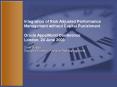 Integration of Risk Adjusted Performance Management without Capital Punishment Oracle AppsWorld Conference London, 24 June 2003 Chris Matten Executive Director, Financial Risk Management PowerPoint PPT Presentation