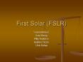 First Solar (FSLR) PowerPoint PPT Presentation
