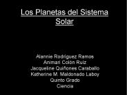 Los Planetas del Sistema Solar