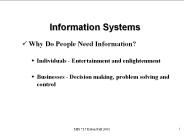 Information Systems