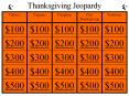 Thanksgiving Jeopardy PowerPoint PPT Presentation