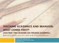 Teaching Academics AND BEHAVIOR: WHAT COMES FIRST? [Solving the-chicken-or-the-egg Dilemma] Bob Algozzine, amy MCCART, and Steve Goodman PowerPoint PPT Presentation