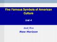 Five Famous Symbols of American Culture Unit 4 Book Three