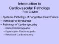 Introduction to Cardiovascular Pathology - Fred Clayton PowerPoint PPT Presentation