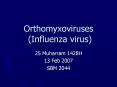 Orthomyxoviruses (Influenza virus) PowerPoint PPT Presentation