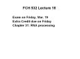FCH 532 Lecture 18 PowerPoint PPT Presentation