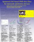 Sputtered ZnO based DMS thin films for nanoscale spintronics devices PowerPoint PPT Presentation
