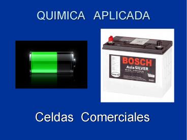 QUIMICA  APLICADA