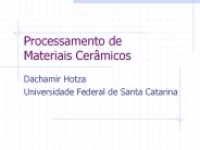 Processamento de Materiais Cer