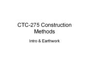 CTC-275 Construction Methods