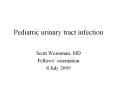Pediatric urinary tract infection PowerPoint PPT Presentation