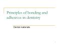 Principles of bonding and adhesives in dentistry Dental PowerPoint PPT Presentation
