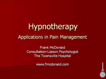 Hypnotherapy