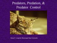 Predators, Predation, & Predator Control