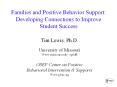 Families and Positive Behavior Support: Developing PowerPoint PPT Presentation