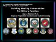Building Community Capacity to Support Military Families:  Enriching Informal and Formal Systems of Social Care PowerPoint PPT Presentation