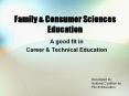 Family & Consumer Sciences Education PowerPoint PPT Presentation