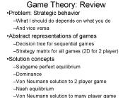 Game Theory: Review