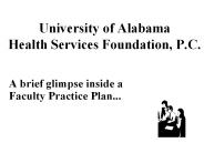 University of Alabama Health Services Foundation, P.C.