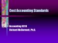 Cost Accounting Standards PowerPoint PPT Presentation