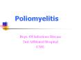 Poliomyelitis PowerPoint PPT Presentation