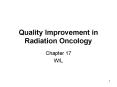 Quality Improvement in Radiation Oncology PowerPoint PPT Presentation