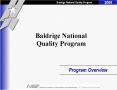 Baldrige National Quality Program Program Overview Baldrige PowerPoint PPT Presentation