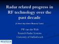 Radar related progress in RF technology over the past decade (A short trip down Memory Lane) PowerPoint PPT Presentation