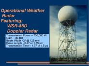 Operational Weather  Radar Featuring: WSR-88D Doppler Radar