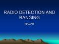 RADIO DETECTION AND RANGING PowerPoint PPT Presentation