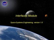 Interfaces Module  Space Systems Engineering, version 1.0