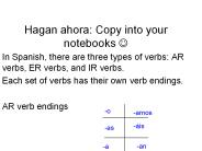 Hagan ahora: Copy into your notebooks ?