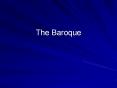 The Baroque PowerPoint PPT Presentation
