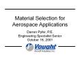Material Selection for Aerospace Applications PowerPoint PPT Presentation