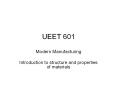 UEET 601 PowerPoint PPT Presentation