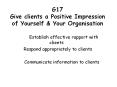 G17  Give clients a Positive Impression of Yourself & Your Organisation PowerPoint PPT Presentation