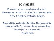 ZOMBIES!!!!