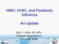H5N1, H1N1, and Pandemic Influenza An Update PowerPoint PPT Presentation