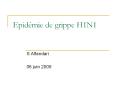 Epidйmie de grippe H1N1 PowerPoint PPT Presentation