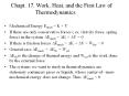 Chapt. 17. Work, Heat, and the First Law of          Thermodynamics PowerPoint PPT Presentation