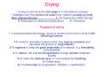 Drying PowerPoint PPT Presentation