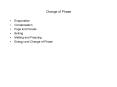 Change of Phase PowerPoint PPT Presentation