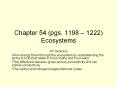 Chapter 54 (pgs. 1198   1222) Ecosystems AP minknow How PowerPoint PPT Presentation