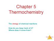 Chapter 5 Thermochemistry