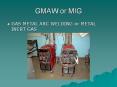 GMAW or MIG GAS METAL ARC WELDING or METAL INERT GAS GMAW PowerPoint PPT Presentation