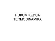 HUKUM KEDUA TERMODINAMIKA