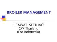 BROILER MANAGEMENT