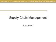 Supply Chain Management